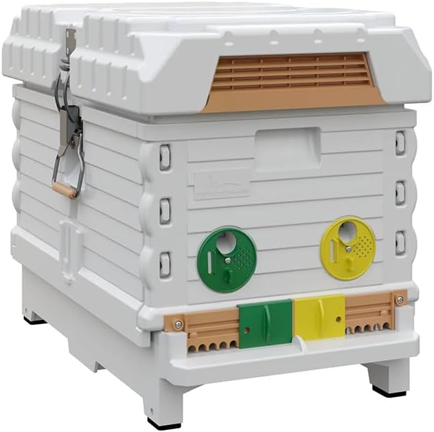 Bee Hive Set – White with Plastic Core Frames & Foundations